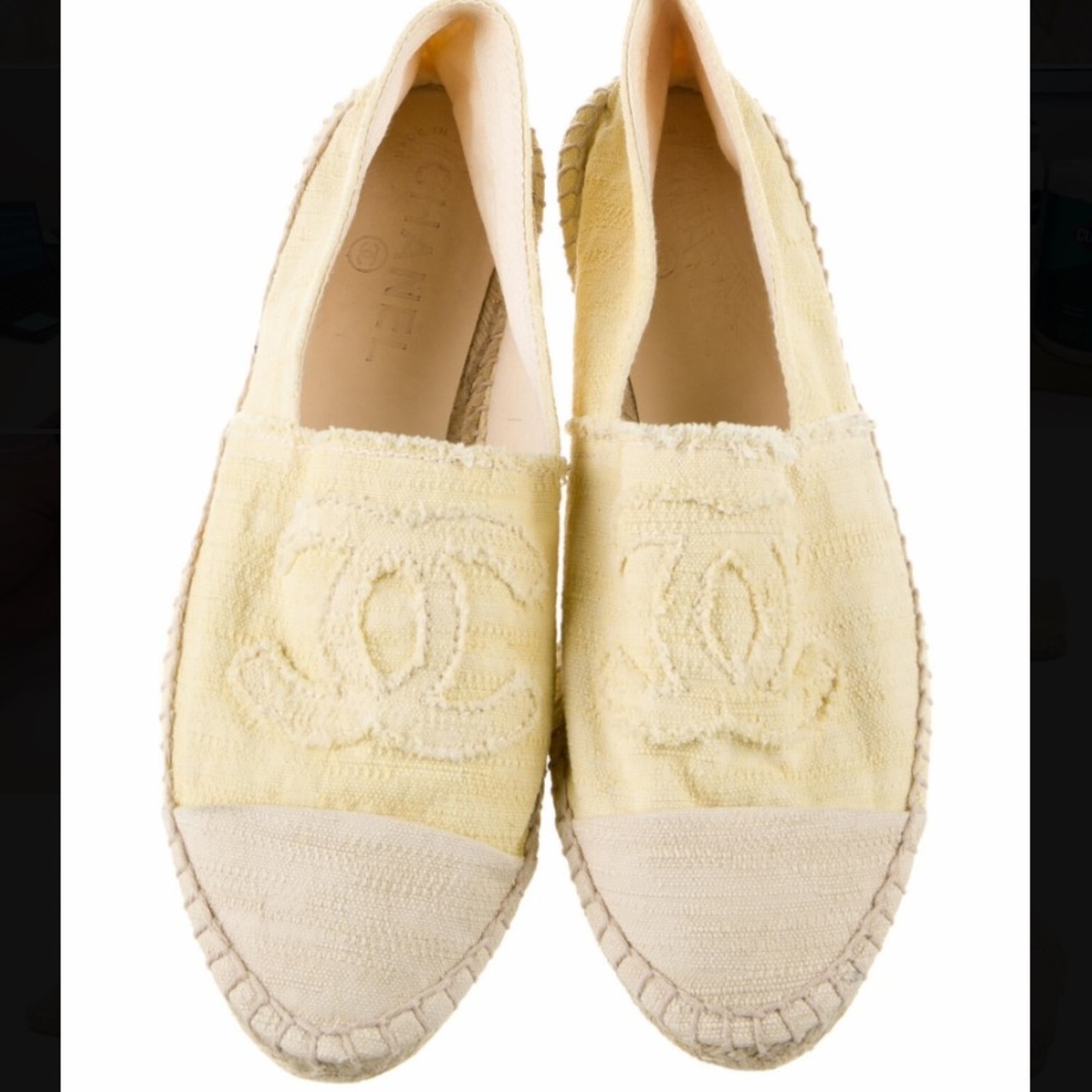 Authentic Chanel espadrille sneakers size 41 (comes with box)